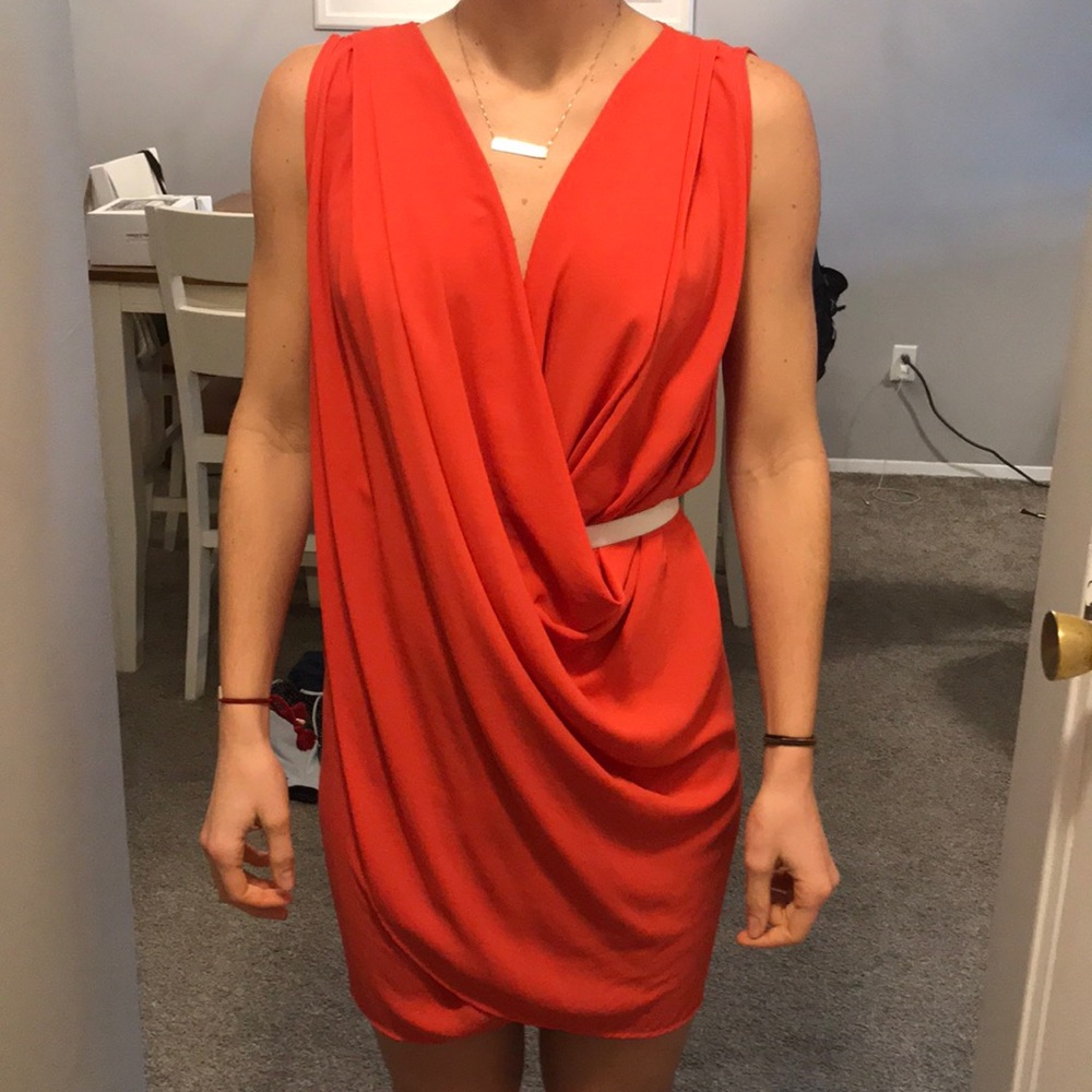 Orange James lacroix women’s dress